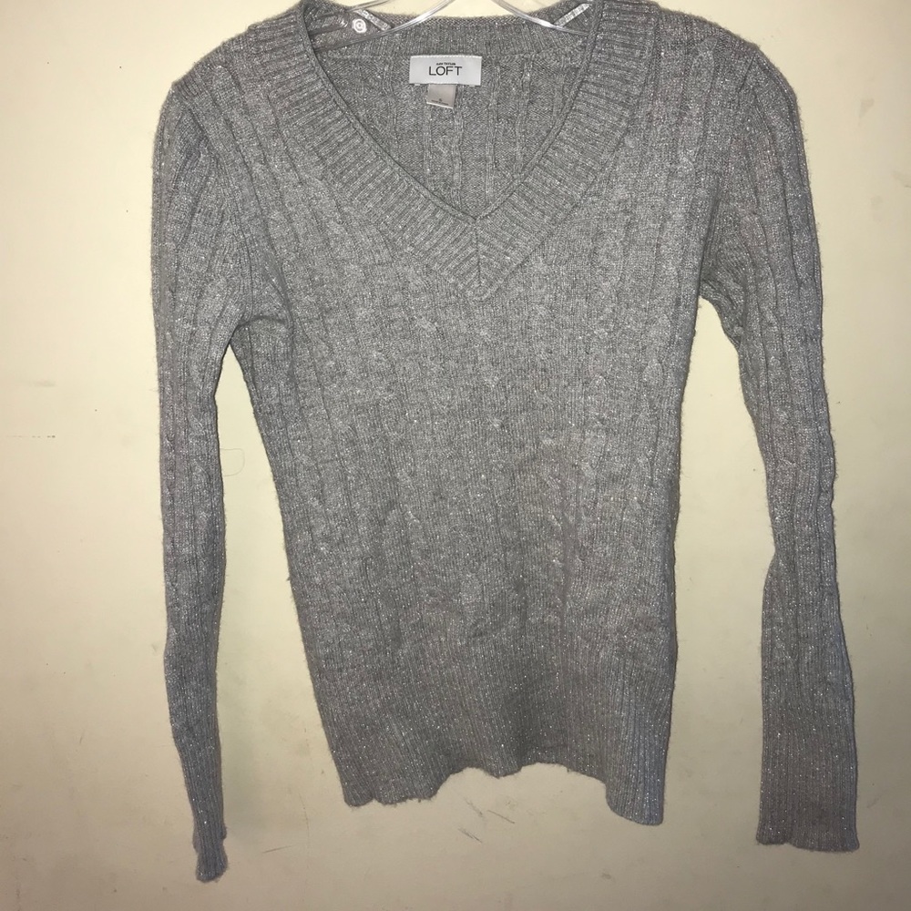 Grey sparkly sweater